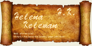 Helena Keleman vizit kartica